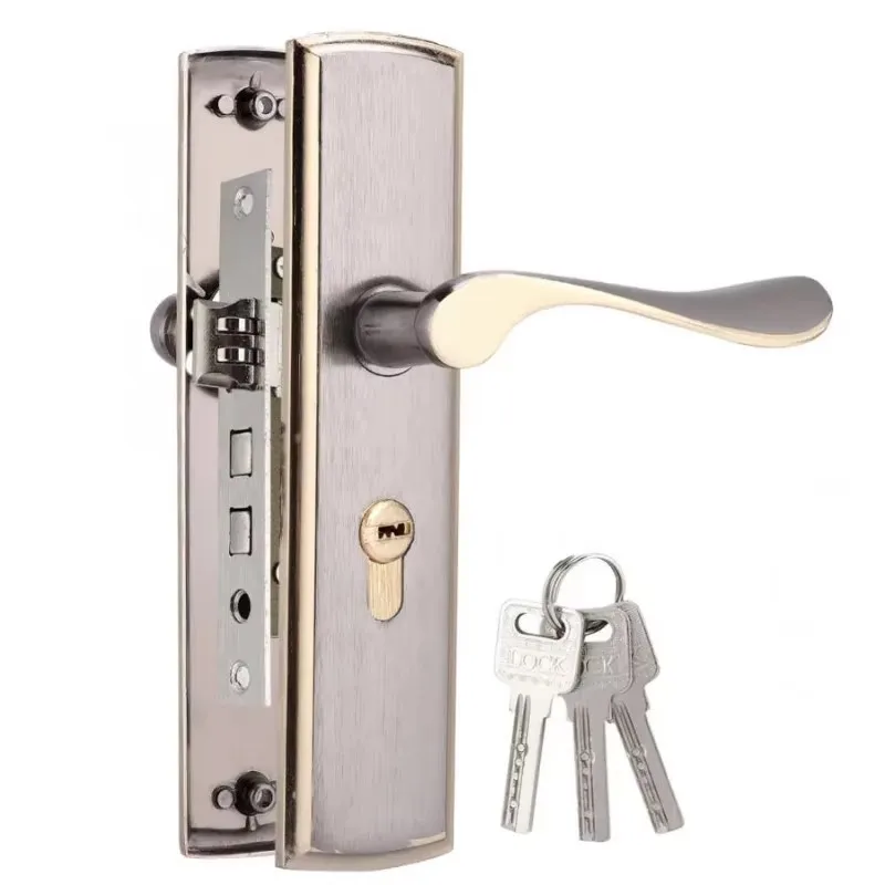 Furniture Hardware Decorative - Serrure de poignée de porte dorée