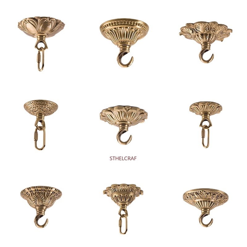 Furniture Hardware Decorative - 1 pièce Crochet en laiton haut