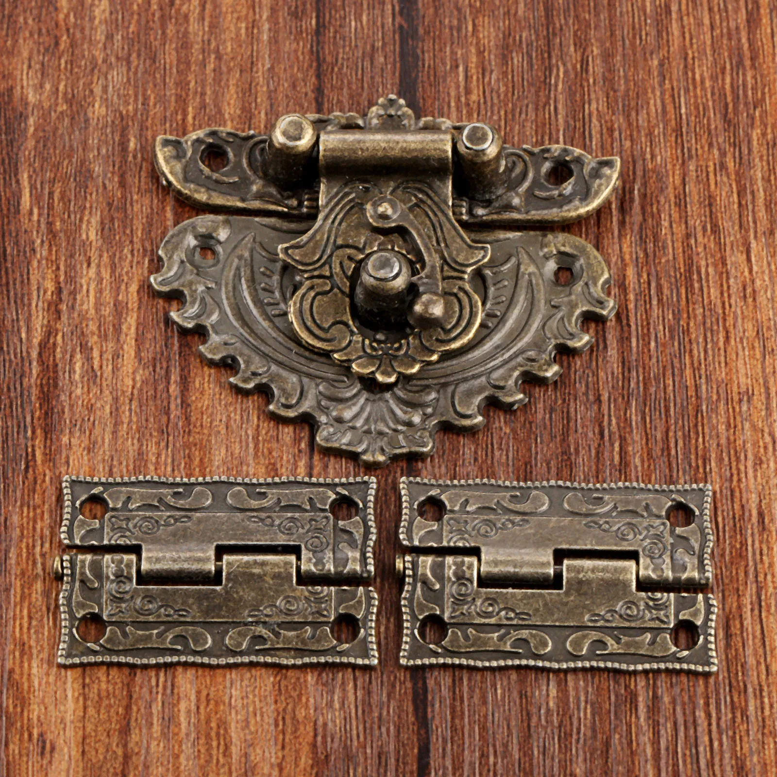 Furniture Hardware Decorative - Cadenas en bronze antique, loquet de