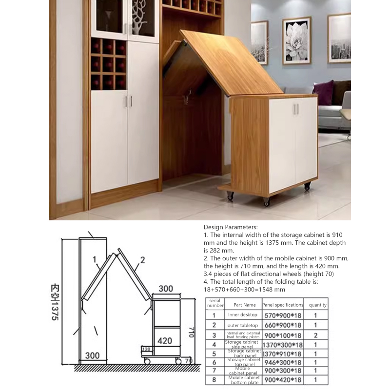 Table pliante rabattable, bure - Furniture Hardware Types avis et prix